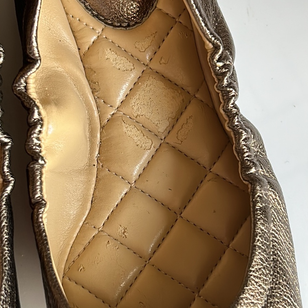 Michael Kors Copper-Gold Metallic Color Loafers/ Flats Size 6.5 - Picture 5 of 6
